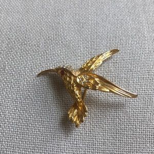 Vintage Hummingbird Brooch